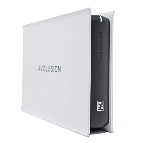 Avolusion PRO-5X Series 3TB USB 3.0 External Gaming Hard Drive for PS5 Game Console (White)