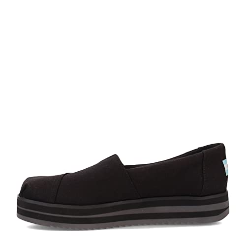 TOMS Women's, Alpargata Midform Espadrille Slip-On Black