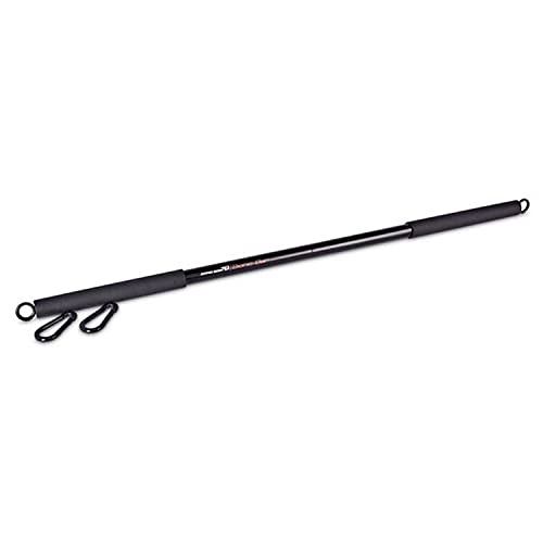 Bionic Body Workout Bar – Fits All Resistance Bands with Clip, 38 Inches Long BBEB-020, Black, 2.00 x 3.25 x 21.00 inches