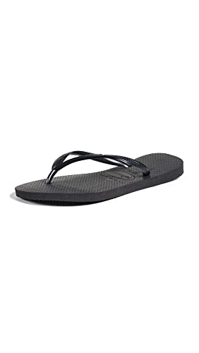 Havaianas Women's You Metallic Flip Flop Sandal, Black, 9-10