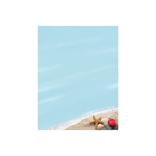 Great Papers! Beachy Holiday Letterhead, 80 count, 11' x 8.5' (2017017)