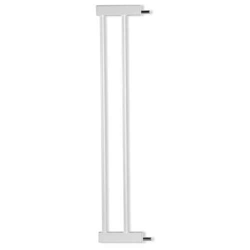 BABELIO Metal Baby Gate Extender, 5.5inch (14cm) White Baby Gates Extension Extra Wide Accessories for Stairs & Doorways, NO Need Tools NO Drilling,30' Tall