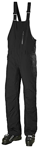 Helly-Hansen Mens Legendary Insulated Bib Ski and Snowboard Pant, 990 Black, Large