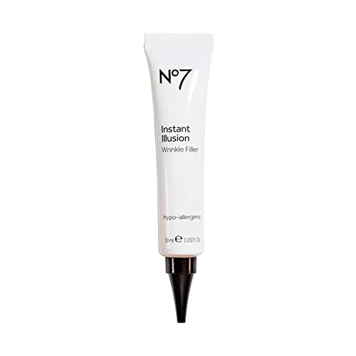 No7 Instant Illusion Wrinkle Filler - Smoothes + Blurs Fine Lines and Wrinkles - Anti-Wrinkle Treatment - Younger Looking Skin Anti-Aging Serum (1oz)