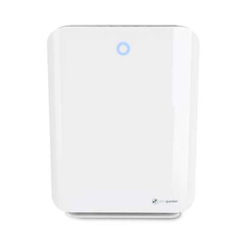 GermGuardian Air Purifier with HEPA 13 Filter, Removes 99.97% of Pollutants, Large Room up to 1760 Sq. Foot Room in 1 Hr, UV-C Light Helps Reduce Germs, Zero Ozone Verified, 21', White, AC5900WCA