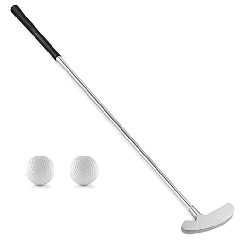 Ausluofell Golf Putter, Golf Putters for Men Women Adults Right Handed Golfers, Putters Indoor Outdoor, Kids Mini Golf Putter Practice with 2 Golf Balls