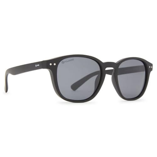 Dot Dash Driver Sunglasses,One Size Black Satin/Grey Polarized
