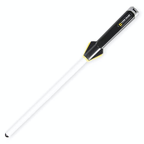 Work Sharp Kitchen Ceramic Honing Rod - Angle Guided - For Chef, Santoku, Paring, & Serrated Knives Black