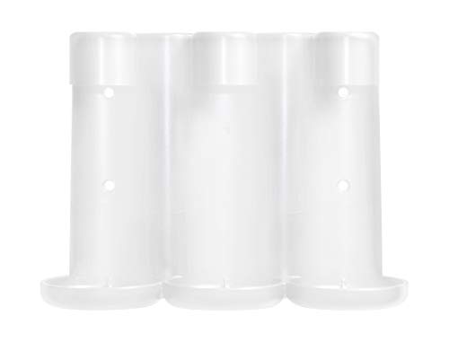 Wall-Mounted No Drill Shower Soap Amenities Dispenser | Only Fits Terra Pure and Infuse Lavender Mint Spa Collection 10.14 oz. / 300 ml Bottles | Tamper Proof Locking Bracket | Single Bracket