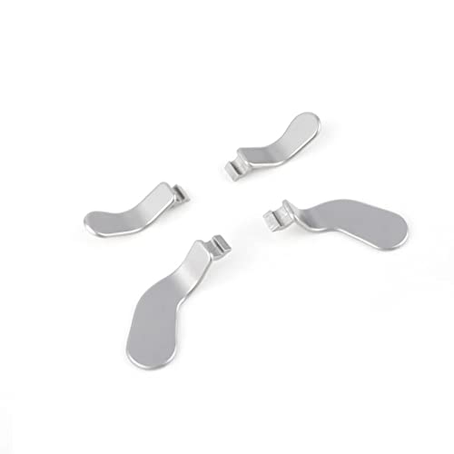 TOMSIN Xbox Elite Controller Series 2 and Series 1 Paddles,Metal Stainless Steel Paddles for Xbox One Elite 2 &1 Controller,Xbox Controller Elite 2 Core Accessories(2 Medium & 2 Mini) (Silver)