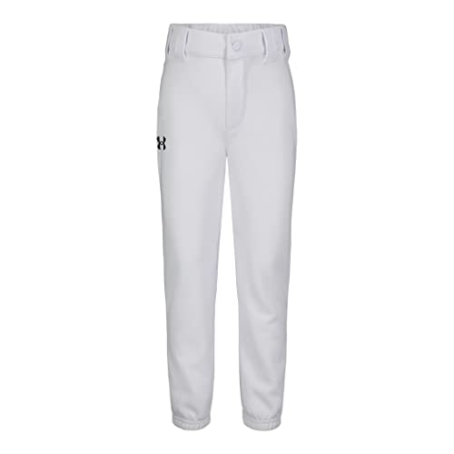 Under Armour Boys' Pre-School UA Baseball Pants 6 White