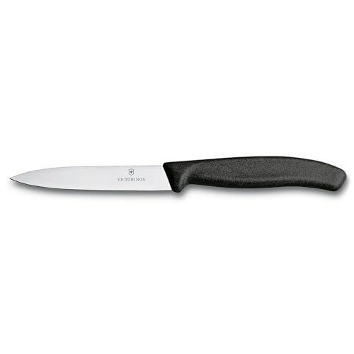 Victorinox Swiss Army 6.7703 Swiss Classic Straight Paring Knife Black 4 in