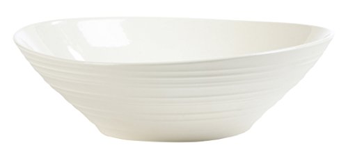 Mikasa Swirl White Pasta Bowl, 9.5-Inch