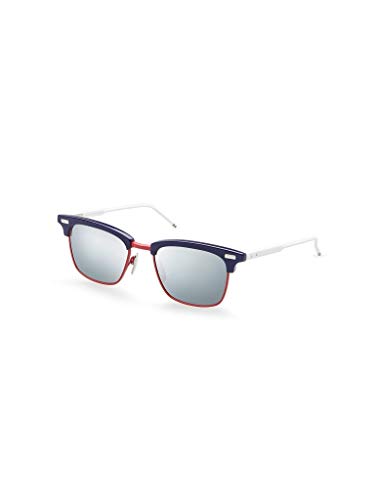 Thom Browne TB-711 Sunglasses TB-711-D-T-NVY-RED-WHT 52mm
