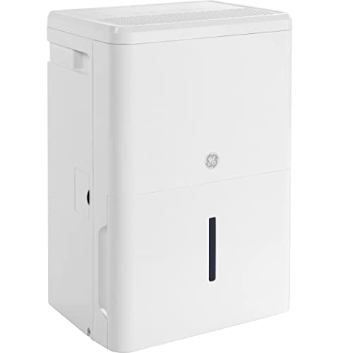 GE Energy Star Portable Dehumidifier 22 Pint, Perfect for Bedroom, Basement & Garage or Rooms up to 1500 Sq Ft, Ideal for High Humidity Areas, Complete with Empty Bucket Alarm & Clean Filter Alert