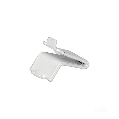20 Pack White Knape & Vogt 256 Adjustable Steel Pilaster Shelf Support Clip