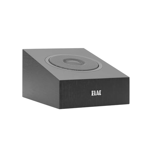 ELAC Debut 2.0 A4.2 Dolby Atmos Module Speakers, Black (Pair) - Concentric Driver with 0.5” Polymer Tweeter & 4” Aramid Fiber Woofer