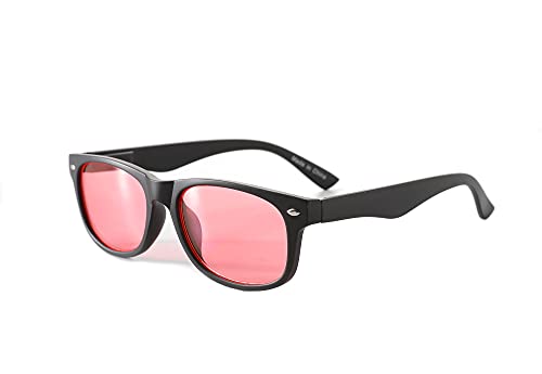 SomniLight FL-41 Light Sensitivity Glasses for Florescent Light Sensitivity, Photophobia, and Migraines (Wayfarer Style)