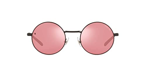 ARNETTE Man Sunglasses Matte Black Frame, Pink Lenses, 49MM