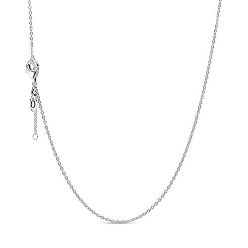 Pandora Classic Chain Necklace - Great Gift for Her - Stunning Women's Jewelry - Sterling Silver Adjustable Classic Necklace - 17.7'