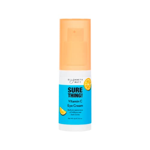 Elizabeth Mott - Sure Thing! Vitamin C Hydrating Eye Cream - Cruelty Free Eye Cream for Dark Circles and Puffiness, Vegan, Fragrance-Free Skincare Product, 15 ml (0.5 oz)