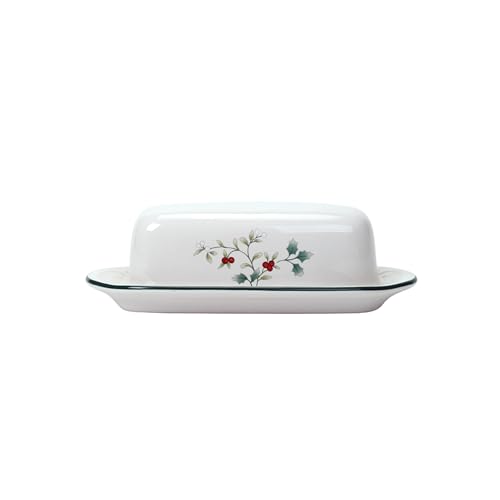 Pfaltzgraff Winterberry Covered Butter Dish Dinnerware Set, 4 Inches, 0253981325981