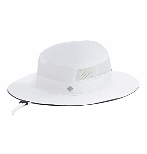 Columbia Unisex Bora Bora Booney Fishing Hat, Moisture Wicking Fabric, UV Sun Protection, White, One Size