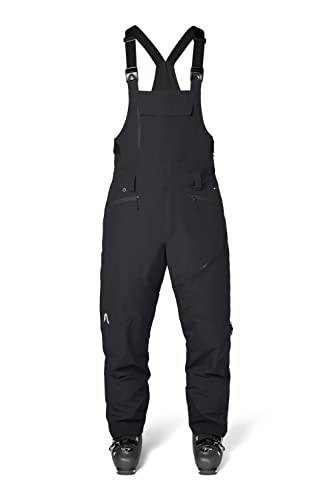 Flylow Men's Snowman Bib Insulated Waterproof Ski and Snowboard Pants - Black - Large