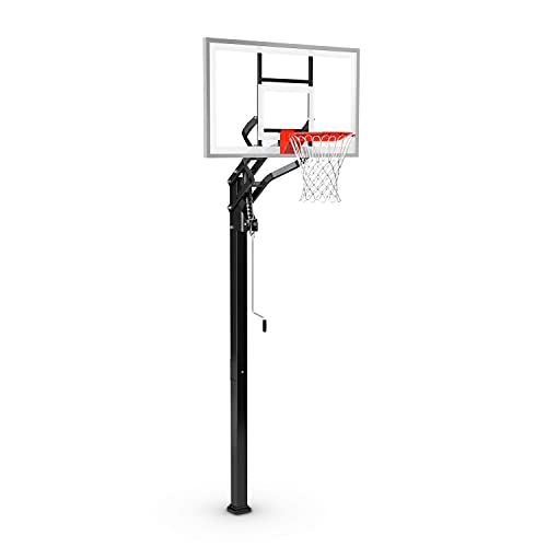 Spalding 60' Tempered Glass U-Turn In-Ground Basketball Hoop