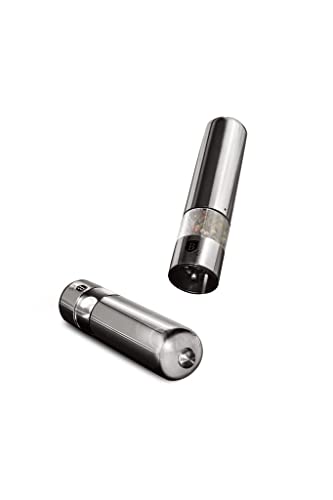Berlinger Haus BH/1904 Electric Pepper and Salt Mills 18.5 x 4 cm Metallic Line Carbon Edition Set of 2
