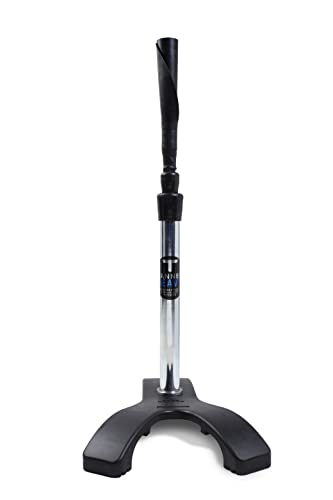 Tanner Heavy: Professional Quality Batting Tee | Premium Baseball Softball Slow Pitch Hitting Tee with Weighted “Claw” Base for Ultimate Stability on Uneven Surfaces | Adjusts from 26-43'