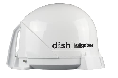 Dish Tailgater Portable Automatic HD Satellite Antenna, White