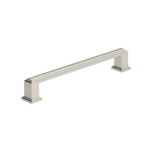 Amerock BP37360G10 | Satin Nickel Cabinet Pull | 6-5/16 in (160 mm) Center-to-Center Cabinet Handle | Appoint | Drawer Pull | Kitchen Cabinet Handle | Furniture Hardware