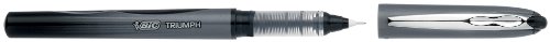 BIC 537.R Black - Rollerball pens (Black, Grey, Black, 0.5 mm)