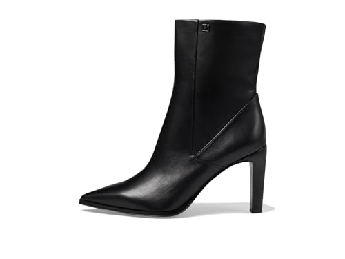 Franco Sarto Womens Appia Pointed Toe Dress Bootie Black Leather 8.5 M