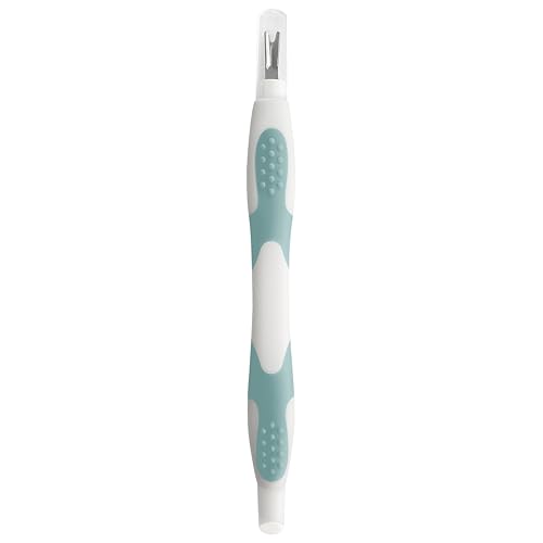 Trim Cuticle Pusher and Remover - Dual-Ended Cuticle Trimmer Tool for Manicures and Pedicures – Ergonomic Design with Non-Slip Grip – Nail Care Essential