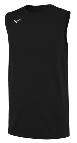 Mizuno Men's Standard Sleeveless VB Jersey, Black