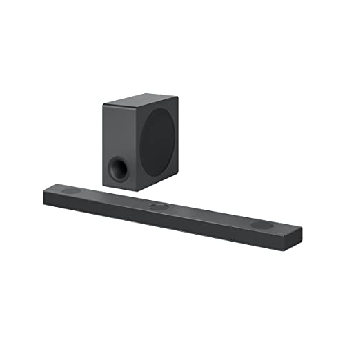 LG Sound Bar and Wireless Subwoofer S90QY - 5.1.3 Channel, 570 Watts Output, Home Theater Audio with Dolby Atmos, DTS:X, and IMAX Enhanced, Black
