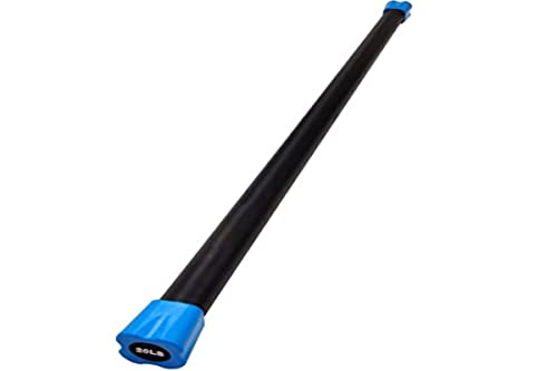 Signature Fitness Total Body Workout Weighted Bar Weighted Workout Bar Weighted Exercise Bar, 20-Pounds