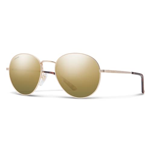 Smith Prep Sunglasses, Matte Gold/Polarized Gold Mirror, One Size