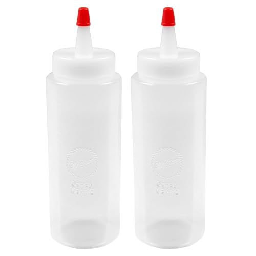 Wilton Mini Squeeze Bottles - These Small Squeeze Bottles Are Ideal for Portioning Out Sauces and Condiments, 6 oz., 2-Piece, Plastic