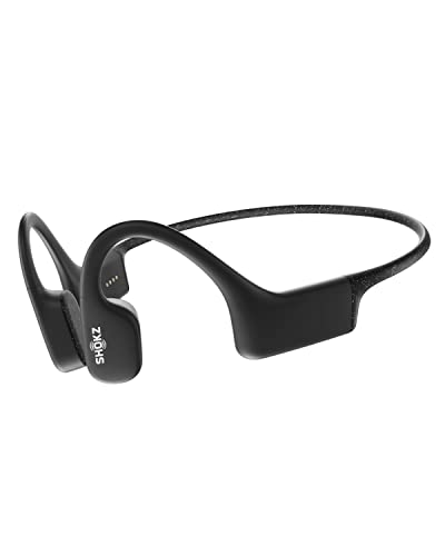 SHOKZ OpenSwim Swimming MP3 - No Bluetooth - Bone Conduction MP3 Player Waterproof for Swimming - Open-Ear Wireless MP3 Player, with Earplug (Black)