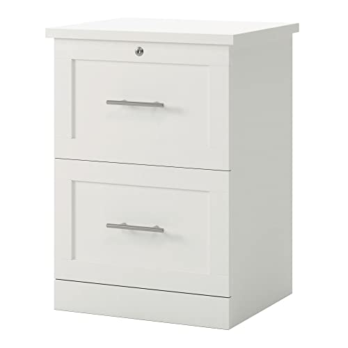 Realspace 17' D Vertical 2-Drawer File Cabinet, White