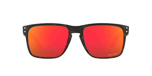 Oakley Men's OO9417 Holbrook XL Square Sunglasses, Matte Black Camouflage/Prizm Ruby, 59 mm