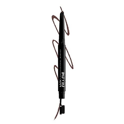 NYX PROFESSIONAL MAKEUP Fill & Fluff Eyebrow Pomade Pencil, Chocolate
