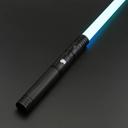 Light Saber for Kids, Heavy Fx Dueling Lightsabers for Adults Toys Costume Christmas Cosplay Gift Games with 4 Sound Fonts Metal Hilt Light Sabers Swords and 12 RGB Colors Real Lightsaber E10
