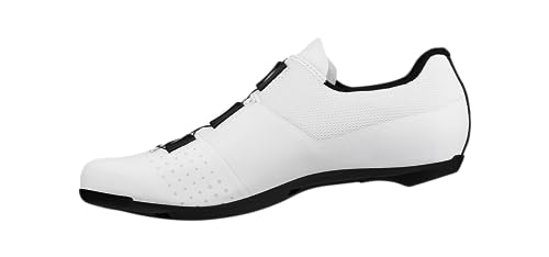 Fizik R4 Tempo Overcurve Clip-in Cycling Shoes, Wide Fit, White/Black, Size 42 EU