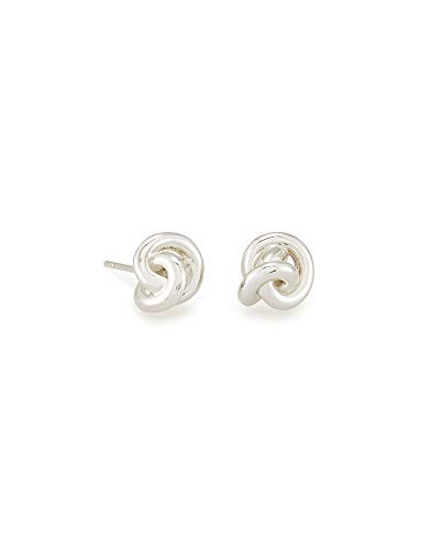 Kendra Scott Presleigh Stud Earrings in Bright Silver Bright Silver Metal