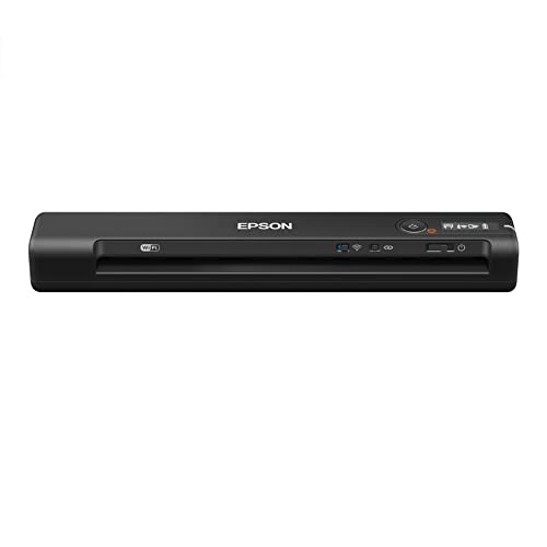 Epson Workforce ES-60W Wireless Portable Sheet-fed Document Scanner for PC and Mac 10.7' x 1.9' x 1.4'