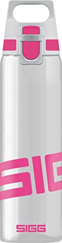 SIGG - Tritan Water Bottle - Total Clear ONE Berry - Suitable For Carbonated Beverages - Dishwasher Safe - Leakproof - Lightweight - Scratch Resistant - BPA Free - 25 oz
